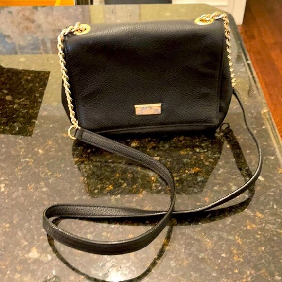kate spade Handbags - *Kate Spade* Black Leather Chain Handbag EUC